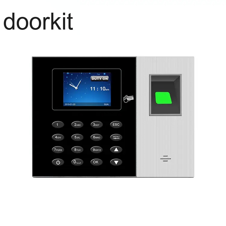 Time Fingerprint Device School 1000 Users Time Recorder Punch Card Machine Biometric Attendance