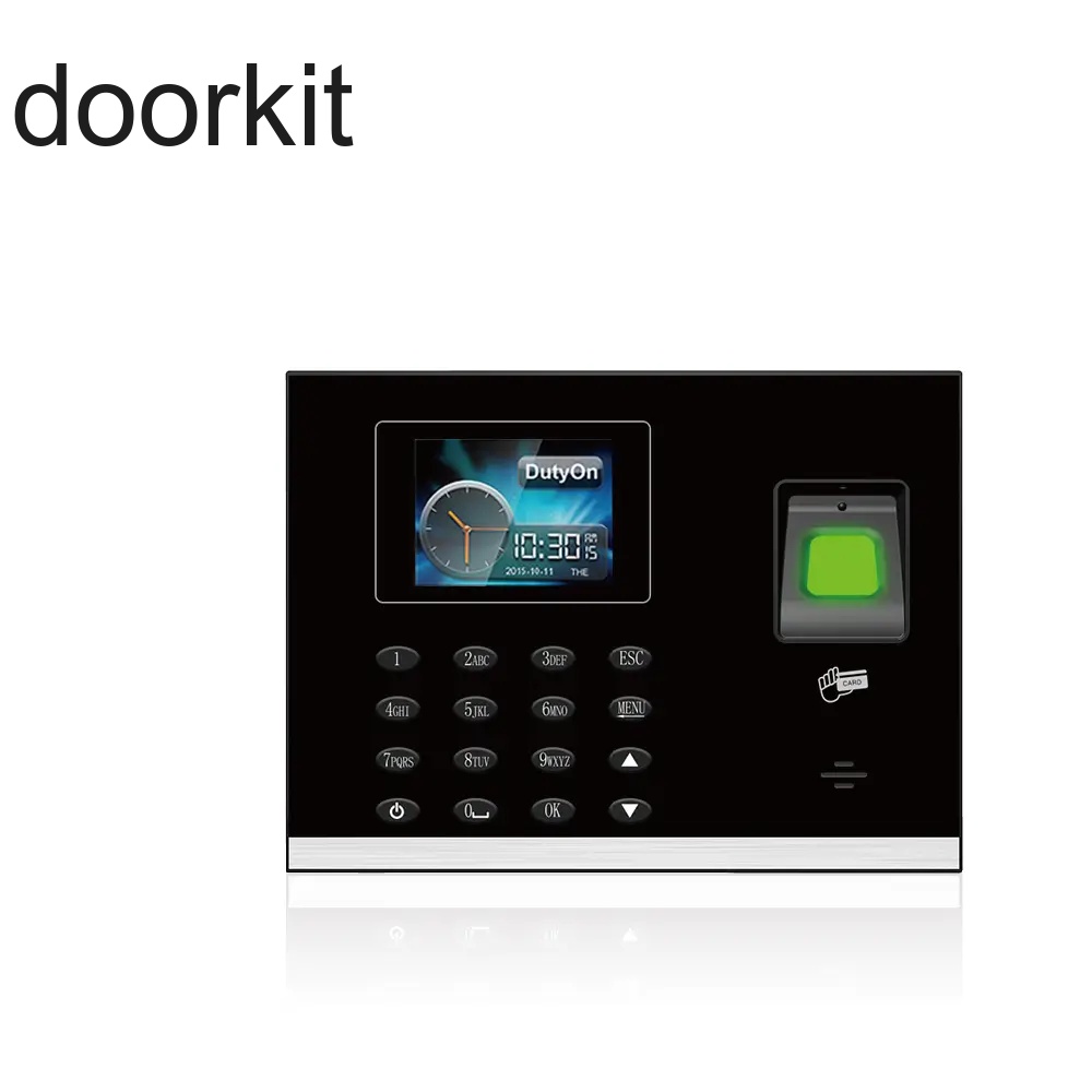 Time Fingerprint Device School 1000 Users Time Recorder Punch Card Machine Biometric Attendance