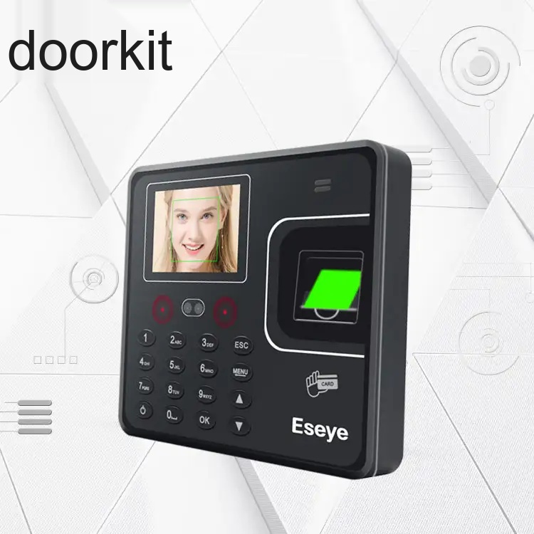 Best Price Black ABS Plastic Fingerprint Facial APP Recognition Time Attendance Machine For Access Control