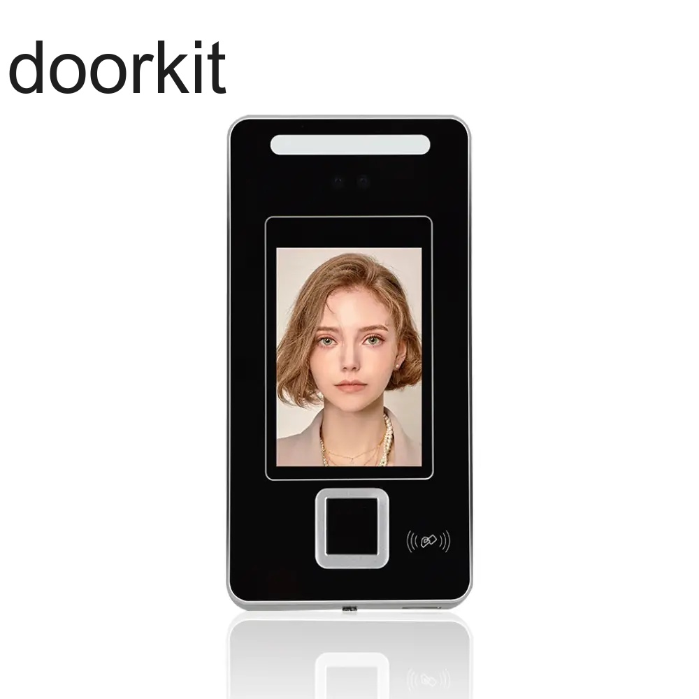 Hot Sale Metal Black Silver Fingerprint Facial Recognition Time Attendance Machine With Cheap Price