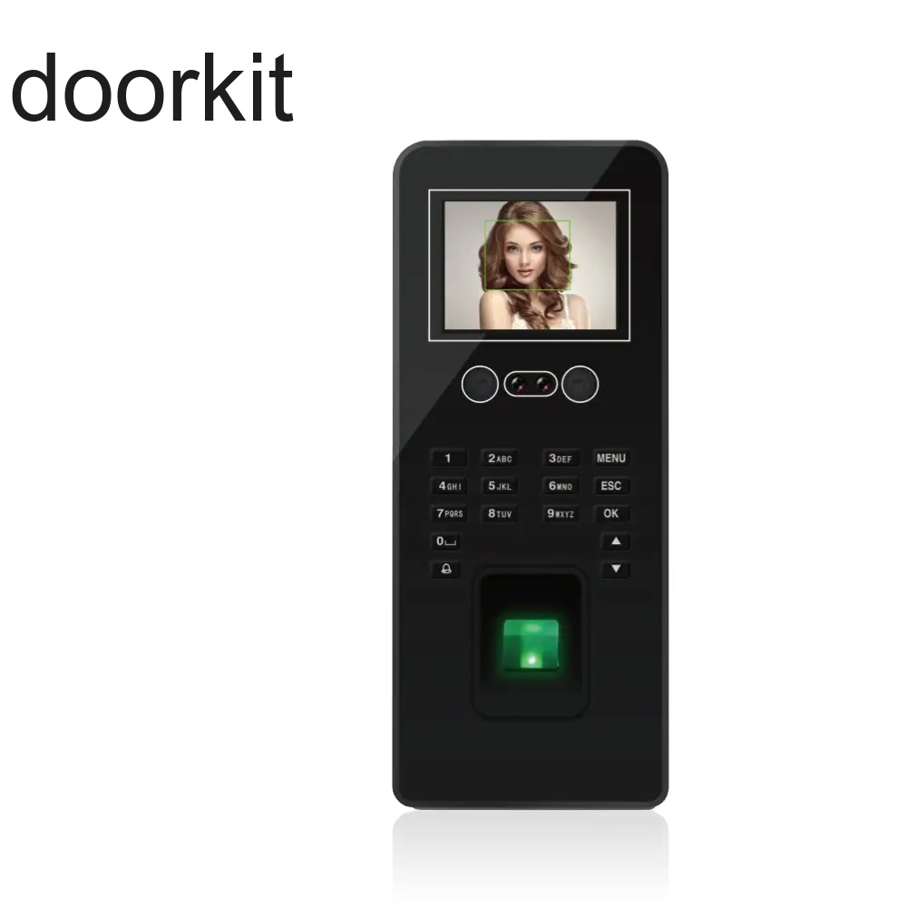 Doorkit Biometric Face Fingerprint Scanner Time Attendance Face Time Punching Machine Door Access Control