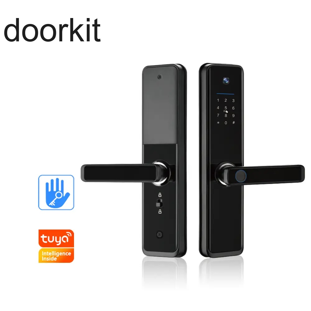 New Design Tuya Smart Lock Digital Viewer APP Fingerprint Camera Door Lock Intelligent Lock For Sale